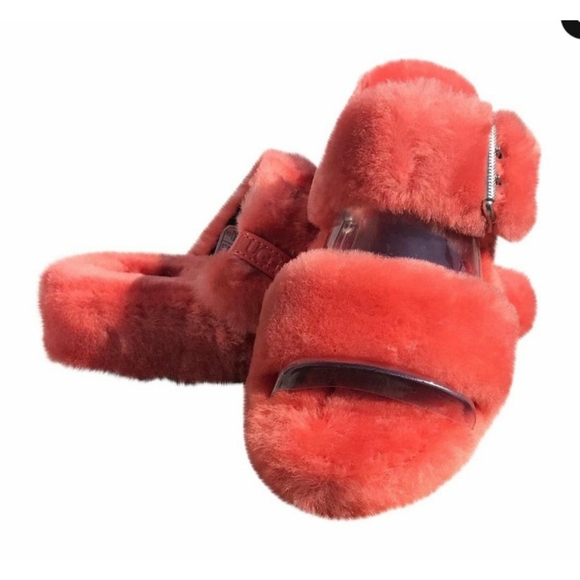 UGG Platform Casual Style Sheepskin Slippers Sanda - Picture 4 of 4